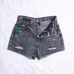 WILD FABLE Highest Rise Cutoff Jean Shorts Size 4 Gray Wash